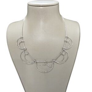 Women's Silver Plated Statement Necklace NWOT